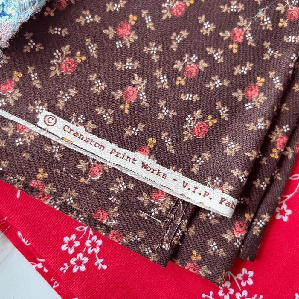 VTG 70s 80s Quilting Cotton Lot 5+ Yards Cranston Concord Marcus USA